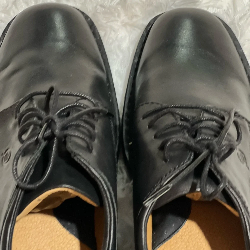 Born Black Leather Oxford Dress Shoes